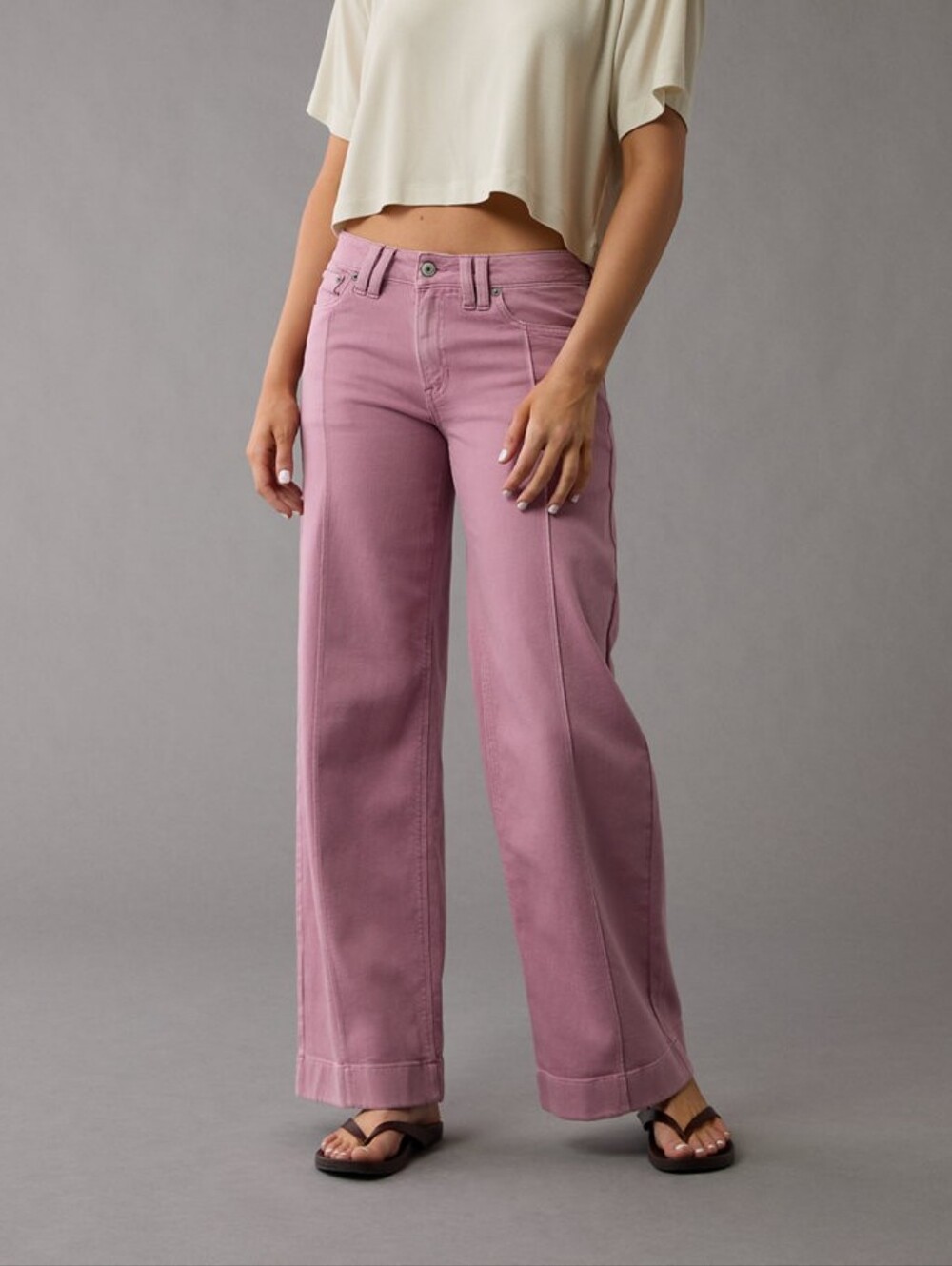 AE Dreamy Drape Stretch Low Rise Baggy Wide Leg Pant
